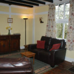 Sofa, sideboard and chair in the Lodge
